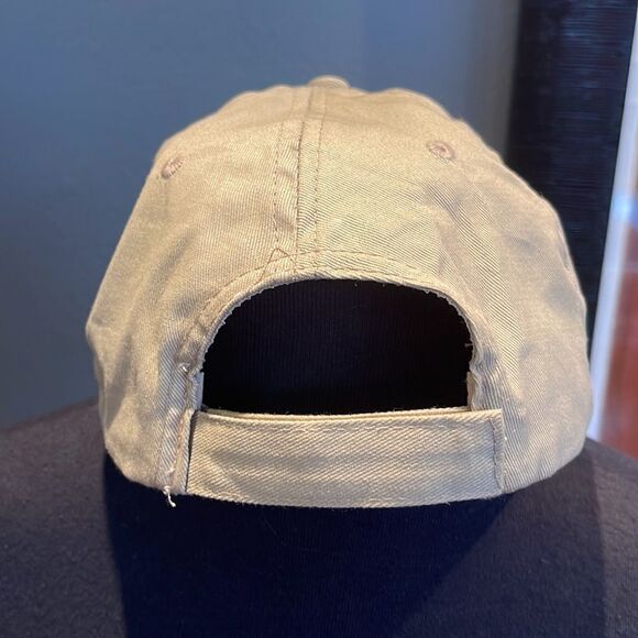 Budweiser logo khaki cotton adjustable baseball style hat. New. - Picture 3 of 4